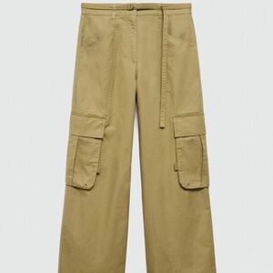 MANGO CARGO TROUSERS WITH POCKET: Size 6